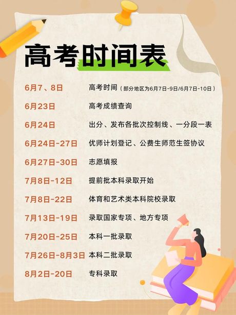 2021年高考时间，【2021年高考时间】全国高考时间及安排汇总